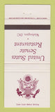 Matchbook Cover - US Senate Restaurant Washington DC 30 Strike