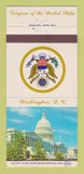 Matchbook Cover - US Congress Ted Riesnhoover OK Oklahoma 30 Strike