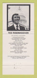 Matchbook Cover - US Congress Ted Riesnhoover OK Oklahoma 30 Strike