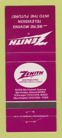 Matchbook Cover - Zenith TV Electronics Chicago IL