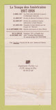 Matchbook Cover - 1987 General Pershing WWI Anniversary France 30 Strike