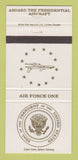 Matchbook Cover - Air Force One President's Airplane 30 Strike