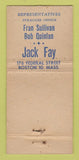 Matchbook Cover - Fay Sullivan Electrical Sales Syracuse NY WEAR 30 Stick