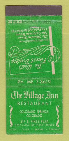 Matchbook Cover - Village Inn Restaurant Colorado Springs 30 Stick