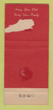 Matchbook Cover - Fort Benjamin Harrison IN WORN BACK 30 Stick