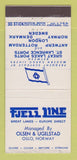 Matchbook Cover - Fjell Line Cruise? Freight? 30 Stick