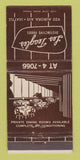 Matchbook Cover - Les Teagle's Restaurant Seattle WA 30 Stick