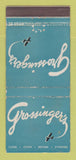 Matchbook Cover - Grossinger's NY Miami Beach WEAR 30 Stick
