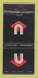 Matchbook Cover - Diamond U Products South Gate CA WEAR 30 Stick
