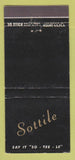 Matchbook Cover - Sottile Miami Tampa Jacksonville FL WEAR 30 Stick