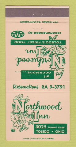 Matchbook Cover - Northwood Inn Toledo OH WEAR 30 Strike