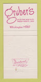 Matchbook Cover - Gruber's Shaker Heights OH 30 Strike