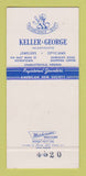 Matchbook Cover - Monticello Keller George Jewelry Charlottesville VA 30 Strike