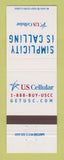 Matchbook Cover - US Cellular Telephone