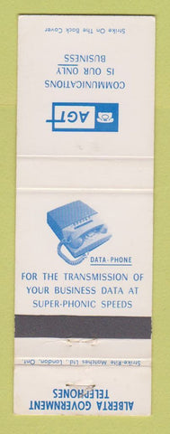 Matchbook Cover - AGT Communications Alberta Government Telephones Calgary AB