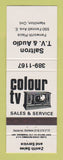 Matchbook Cover - Saltron TV Audio Hamilton ON WEAR