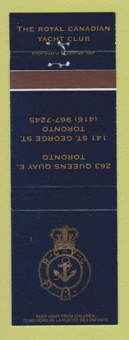 Matchbook Cover - Royal Canadian Yacht Club Toronto ON