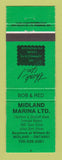 Matchbook Cover - Midland Marina Midland ON