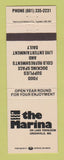 Matchbook Cover - The Marina on Lake Ferguson Greenville MS