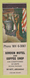 Matchbook Cover - Gordon Motel Coffee Shop DeWitt AR WEAR