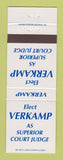 Matchbook Cover - Verkamp Superior Court Judge Election