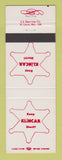 Matchbook Cover - Klincar Sheriff Election