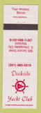 Matchbook Cover - Dockside Yacht Club South Chesapeake City MD