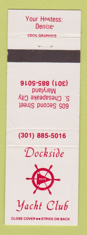 Matchbook Cover - Dockside Yacht Club South Chesapeake City MD