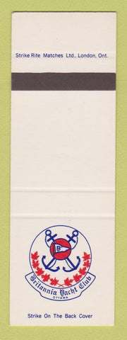 Matchbook Cover - Britannia Yacht Club Ottawa ON SAMPLE