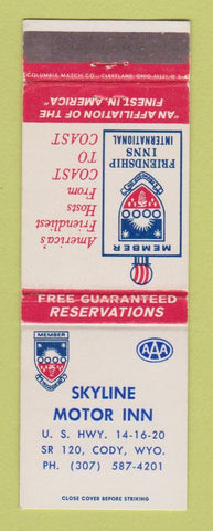 Matchbook Cover - Skyline Motor Inn Cody WY