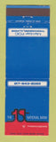 Matchbook Cover - 1st National Bank Thomasboro IL