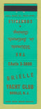 Matchbook Cover - Brielle Yacht Club NJ