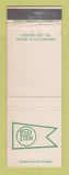 Matchbook Cover - The Pier Damariscotta ME WEAR