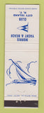 Matchbook Cover - Morris Yacht & Beach Club City Island NY