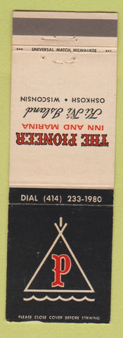 Matchbook Cover - The Pioneer Inn Marina Oshkosh WI WEAR