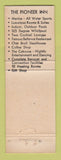 Matchbook Cover - The Pioneer Inn Marina Oshkosh WI WEAR