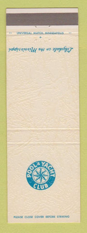Matchbook Cover - Pool and Yacht Club Minneapolis? MN