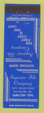 Matchbook Cover - Superior Tile Baltimore MD