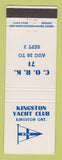 Matchbook Cover - Kingston Yacht Club ON