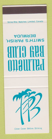 Matchbook Cover - Palmetto Bay Club Smith's Parish Bermuda SAMPLE