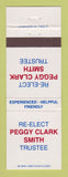 Matchbook Cover - Peggy Smith Trustee Election