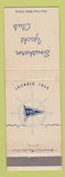 Matchbook Cover - Southern Yacht Club New Orleans LA WEAR