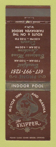 Matchbook Cover - Skipper Motor Inn Marina Fairhaven MA