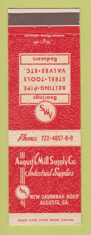 Matchbook Cover - Augusta Mill Supply Augusta GA