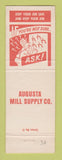 Matchbook Cover - Augusta Mill Supply Augusta GA