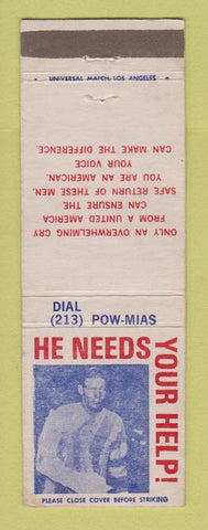 Matchbook Cover - POW MIA Needs Help