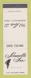 Matchbook Cover - Somerville Inn NJ