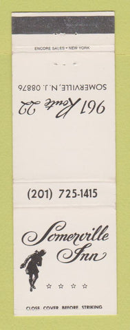 Matchbook Cover - Somerville Inn NJ