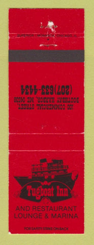 Matchbook Cover - Tugboat Inn Restaurant Marina Boothbay Harbor ME WEAR