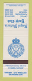 Matchbook Cover - Royal Victoria Yacht Club BC